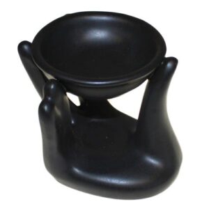 Duftlampe in Handform – Schwarz