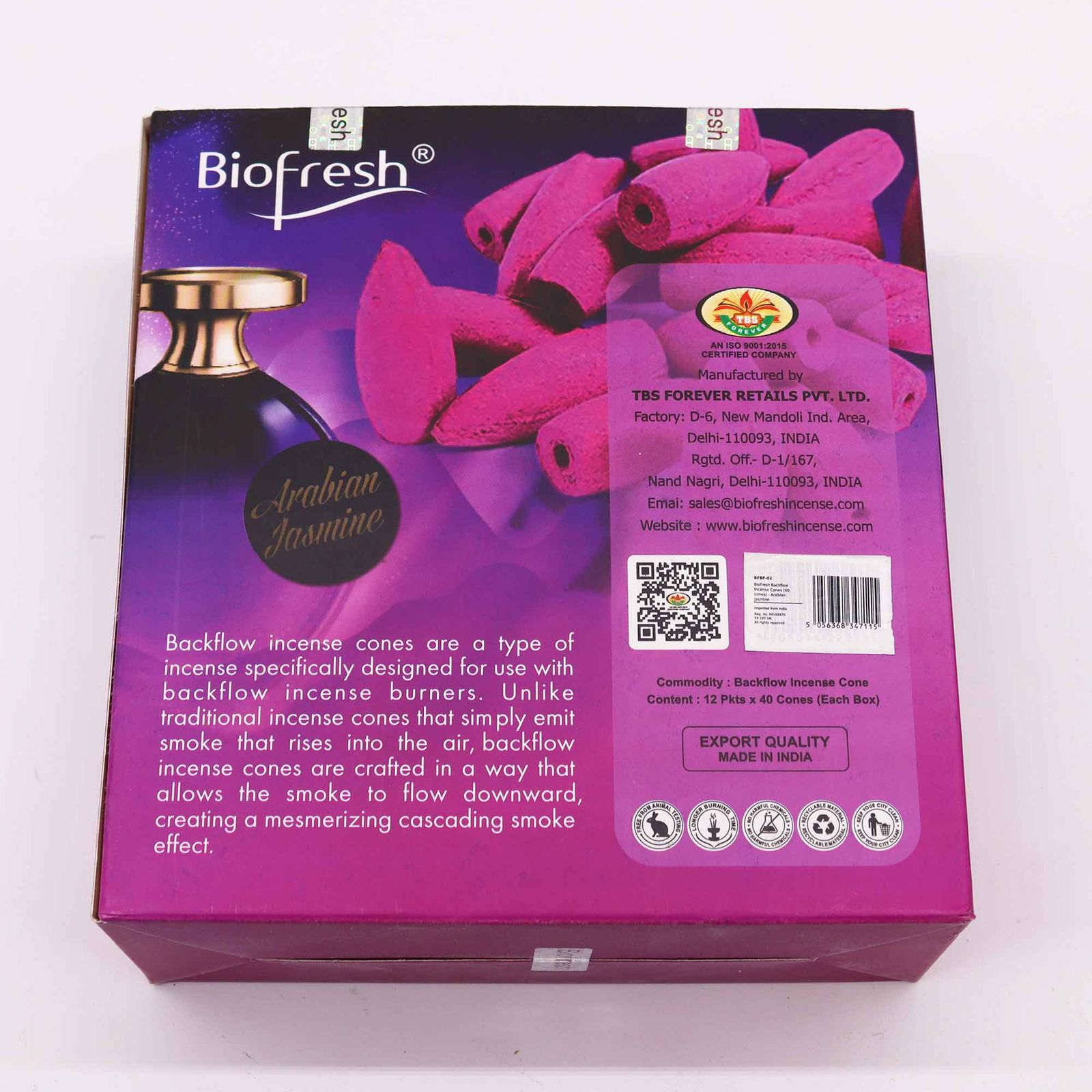 Räucherkegel – Biofresh Rückfluss (40 Stück) – Arabian Jasmin – Bild 5