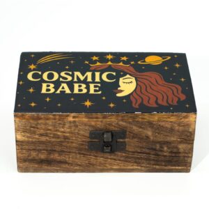 Emaillierte Box – mittel – „Cosmic Babe“
