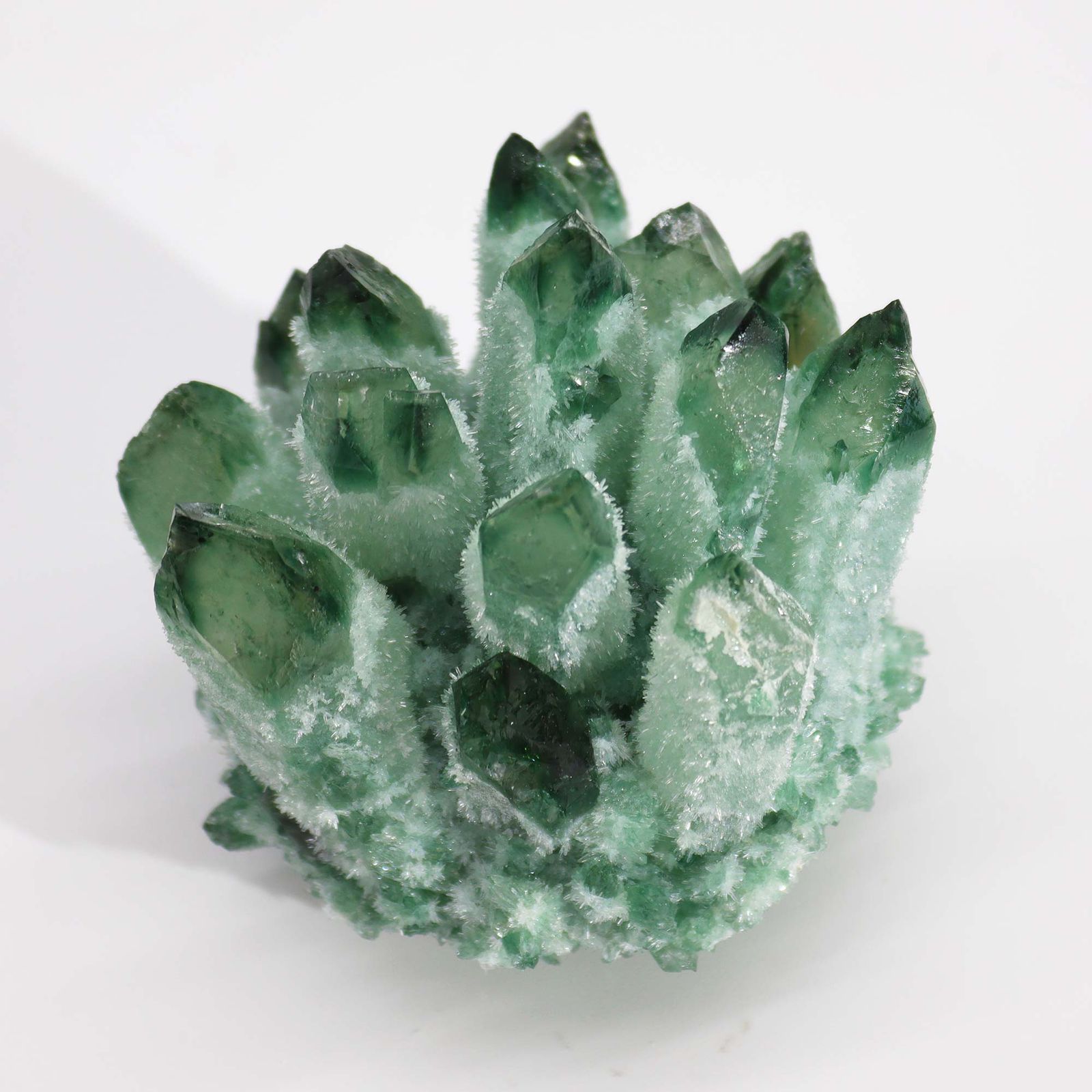 Quarz-Kristallgruppe – Grün Ghost Quarz (ca. 250-300 g 8 cm) – Bild 4