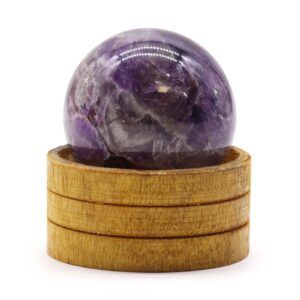 Edelsteinkugel 50 mm – afrikanisch Amethyst mit Ständer
