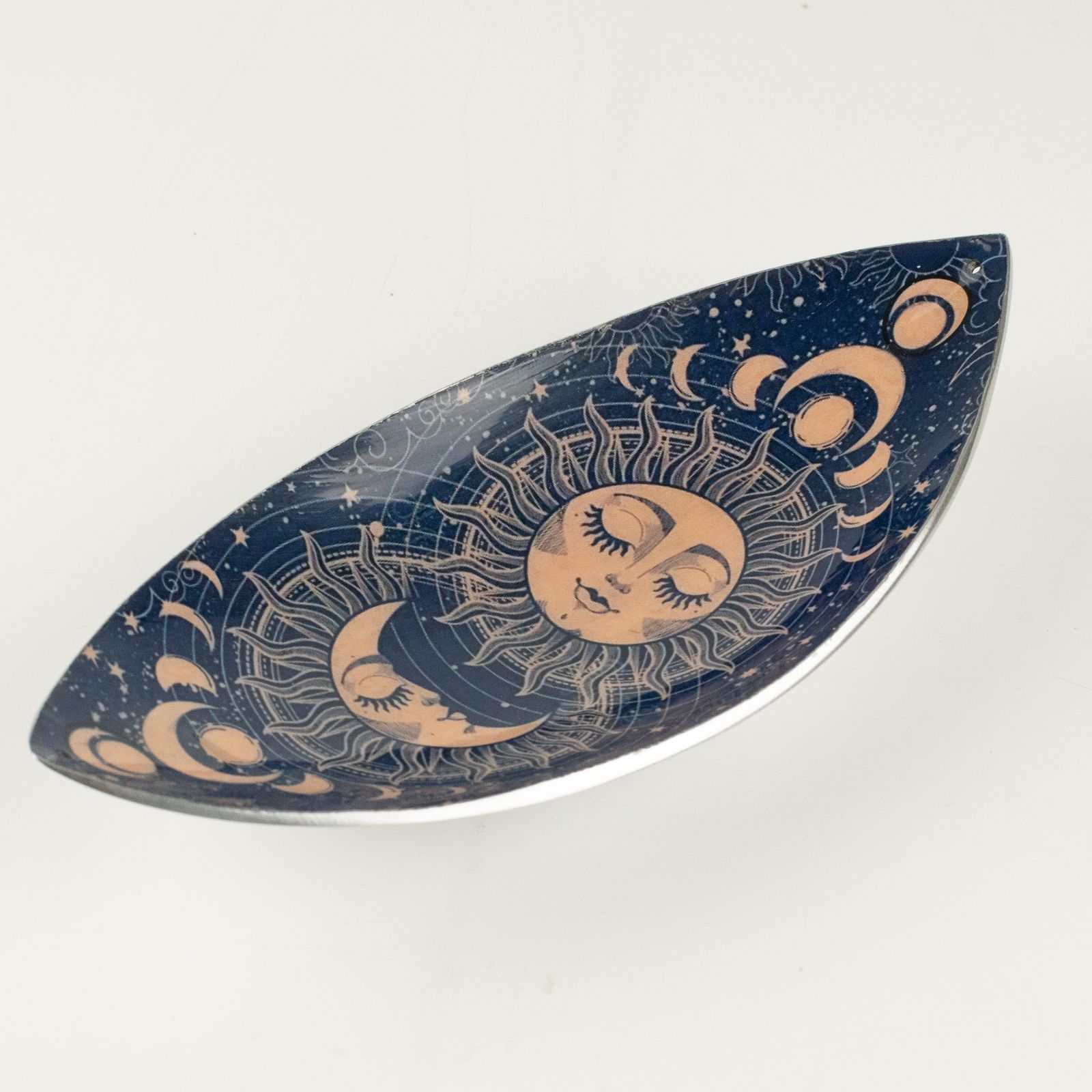 Räucherhalter – Emaille Schale – Aluminium – Rosa Sonne & Mond – Bild 5