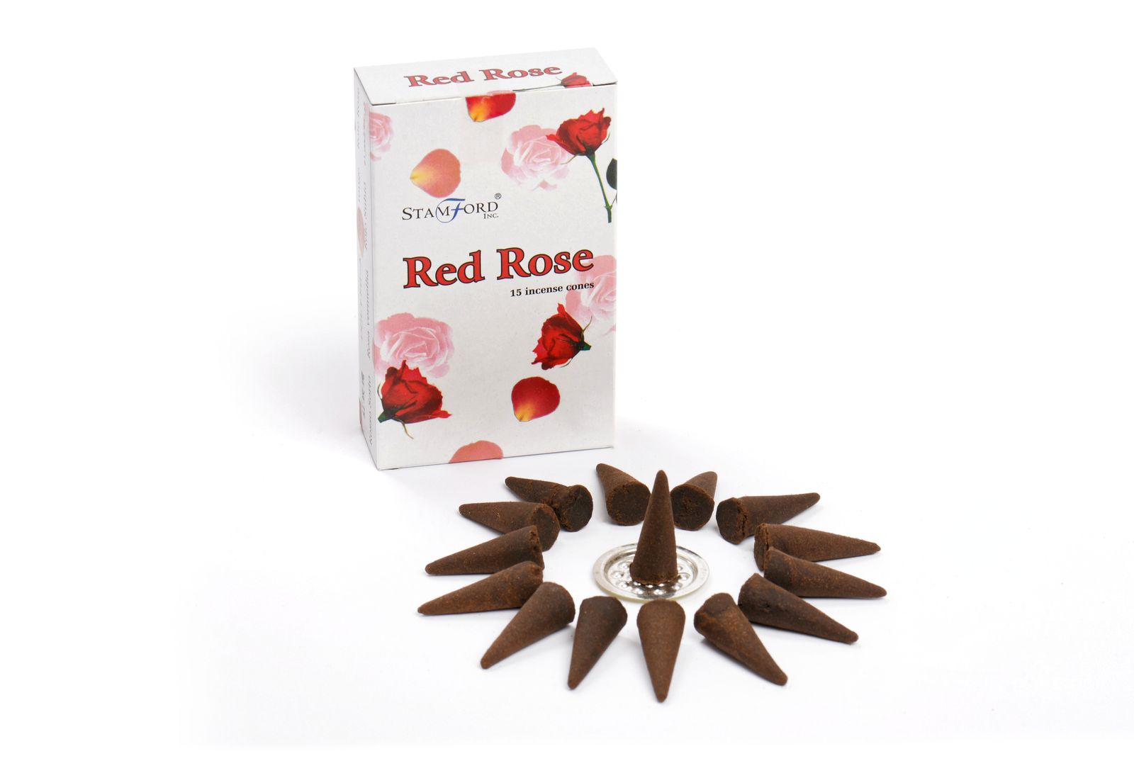 Räucherkegel – Rot Rose – Bild 2