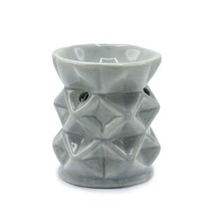 Duftlampe mit geometrischem Muster – Grau