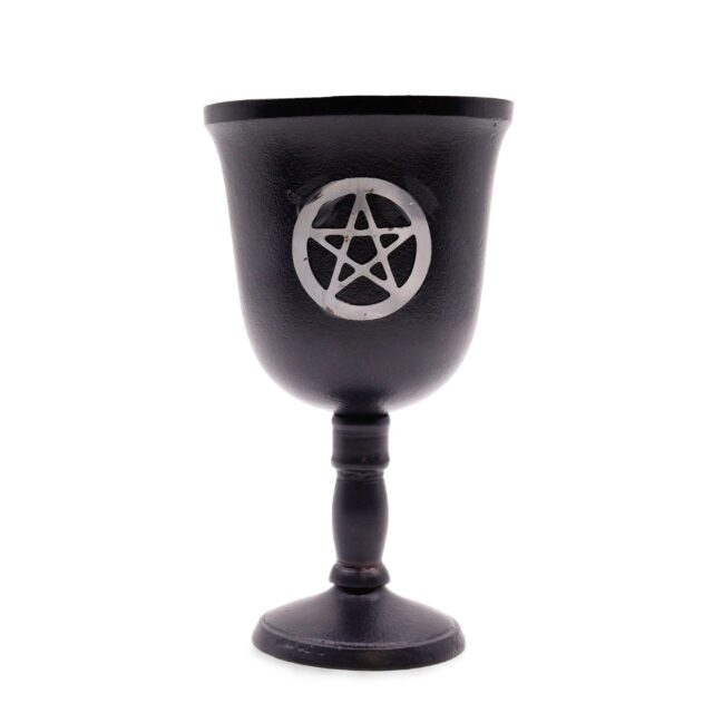 Ritualkelch aus Eisen – Fünfeck – 20x11cm