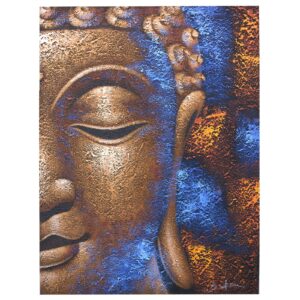 Buddha-Bild – kupferfarbenes Gesicht