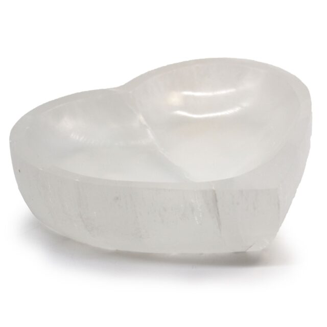 Herzschale aus Selenit – 15 cm