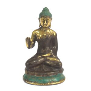 Sitzender Buddha mit erhobener Hand – mittel