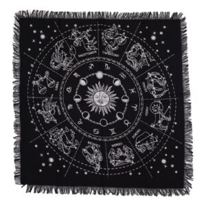 Esoterisches Altartuch mit Fransen – Horoskop