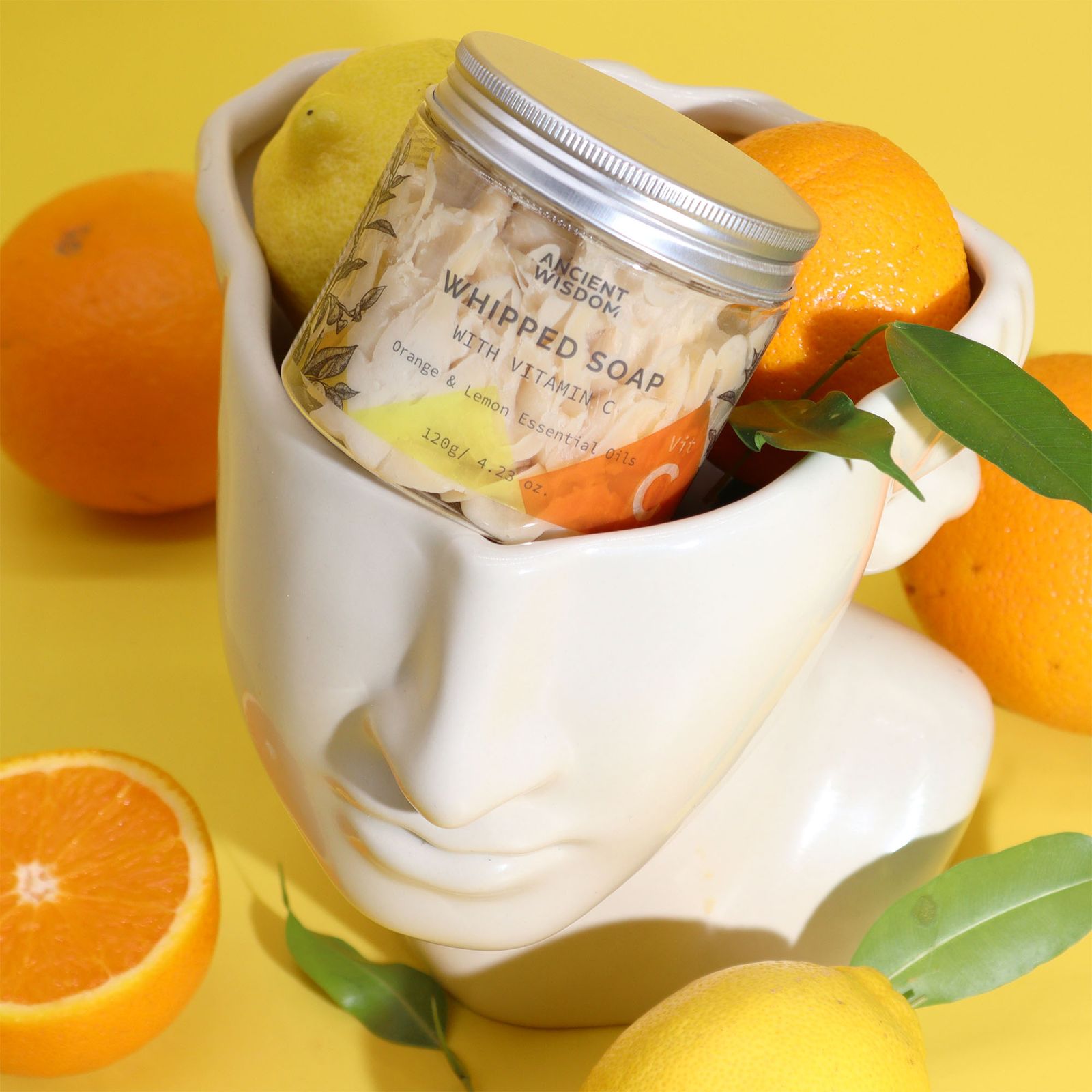 Körperpflege – Aromatherapie aufgeschlagene Seife mit Vitamin C – Bild 2