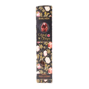 Räucherstäbchen – Banjara Cristal Gemas – Granat Moschus & Amber