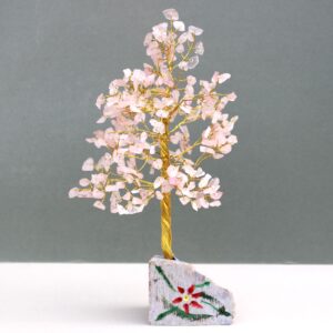 Edelsteinbaum aus Rosenquarz – 320 Steine