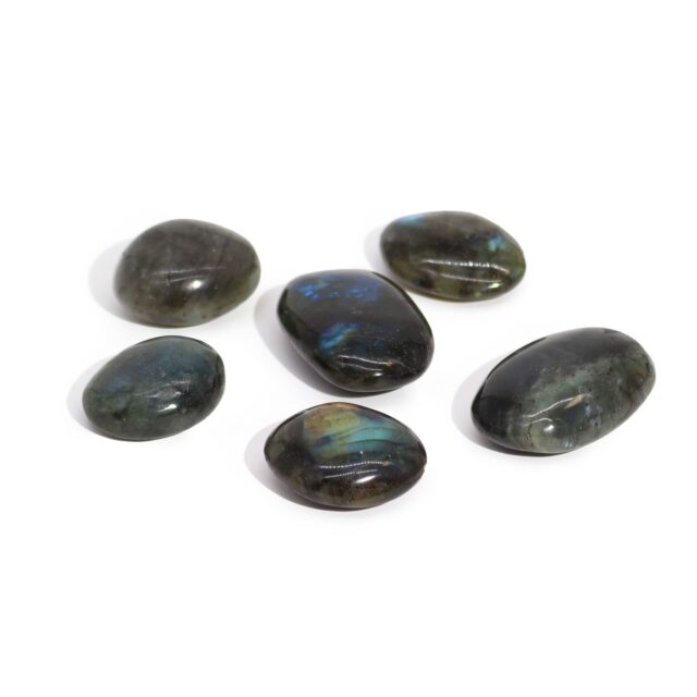 Madagaskar Labradorit Handfläche Steine (ca. 17-40 g 35-50 mm)