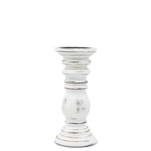 Kerzenhalter – klassischer Kerzenständer – Weißwash – 23x10 cm – Klein