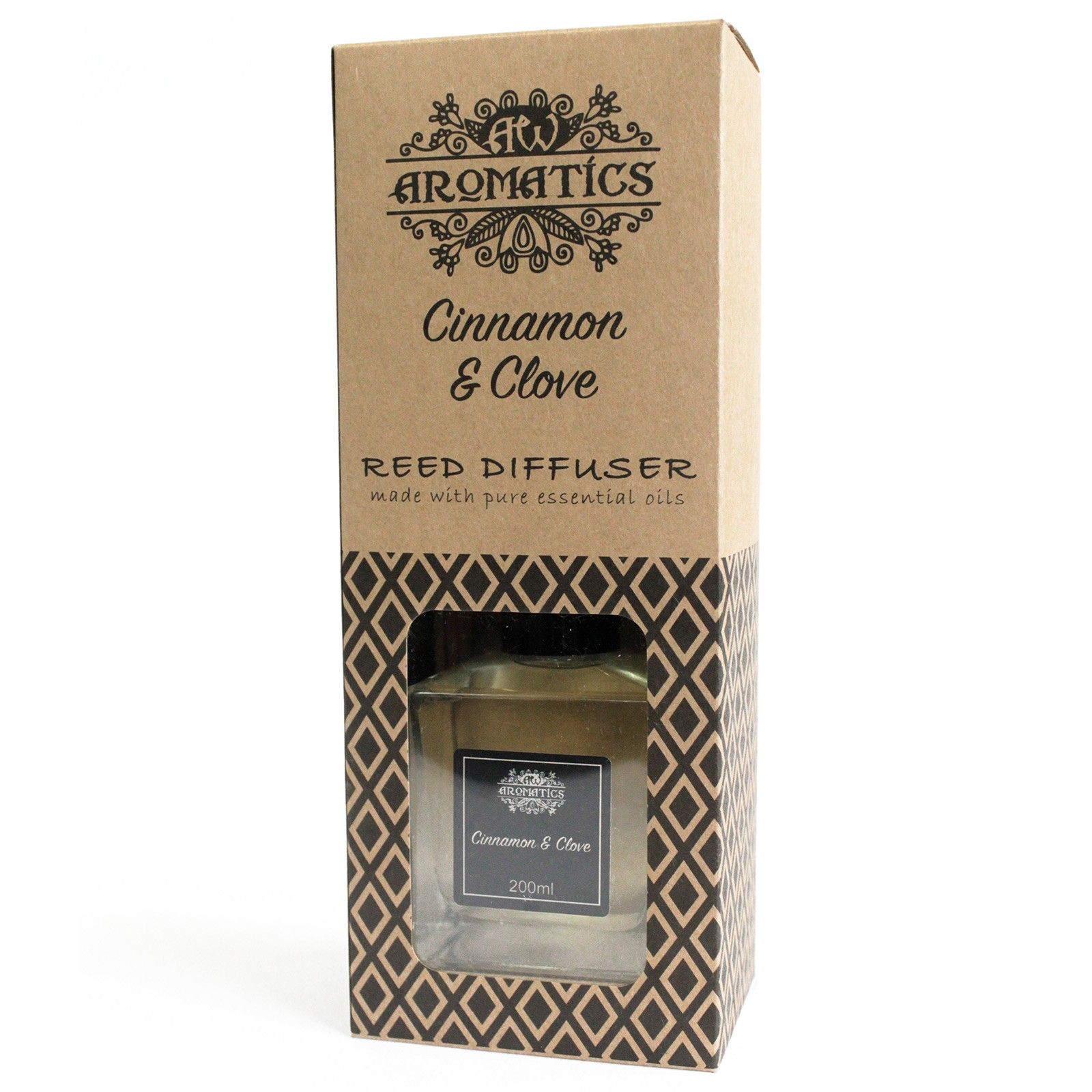 Raumduft mit Duftstäbchen – 200 ml Zimt & Nelke ätherisches Öl – Bild 4