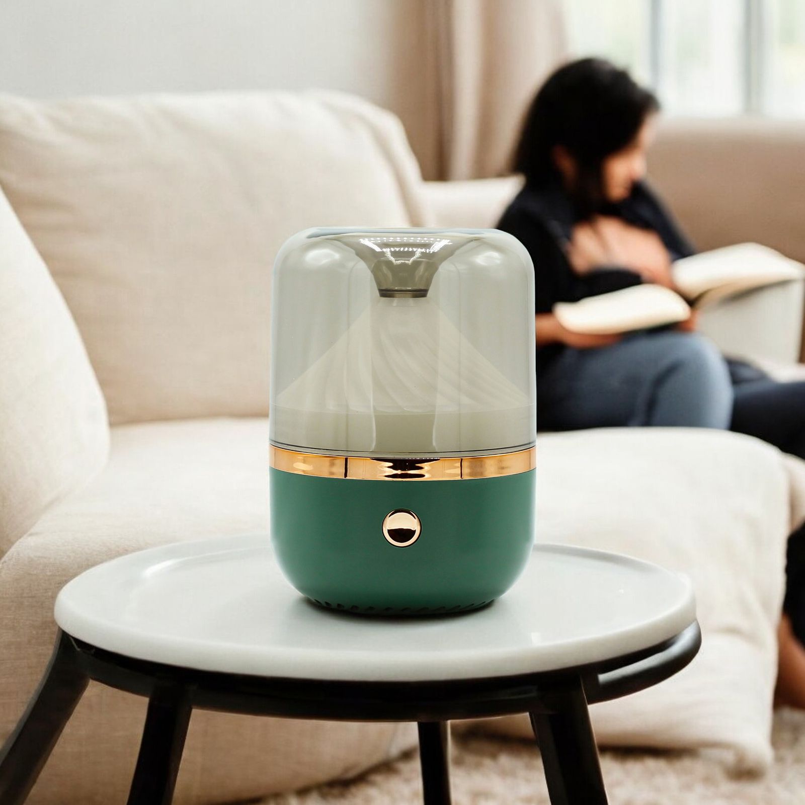Urban – elektrischer Aroma-Diffuser – Grün & Bronze, USB & Farbwechsel – Bild 2