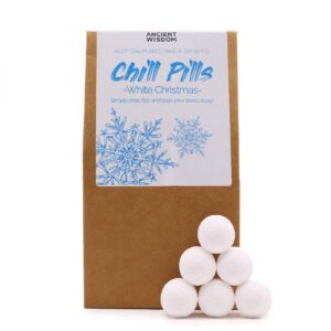 Badekugeln „Chill Pills“ – Weiße Weihnachten, 350 g