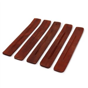Schlichter Räucherstäbchenhalter aus Mangoholz