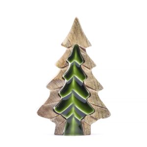 Walddeko aus Mangoholz – Kleiner Baum im Baum – 15 × 10 cm