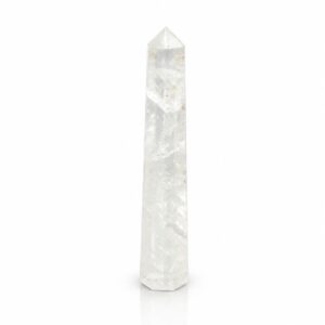 Edelstein sechskantig Obelisk Poins ca. 17 cm – Bergkristall