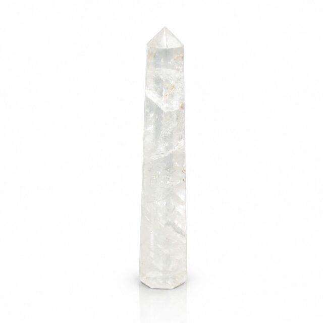 Edelstein sechskantig Obelisk Poins ca. 17 cm – Bergkristall