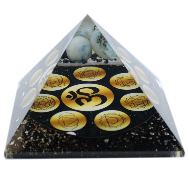 Orgonit-Pyramide – Midnight Om Chakra – 90 mm