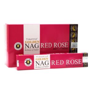 Räucherstäbchen – 15 g Golden Nag – Rot Rose