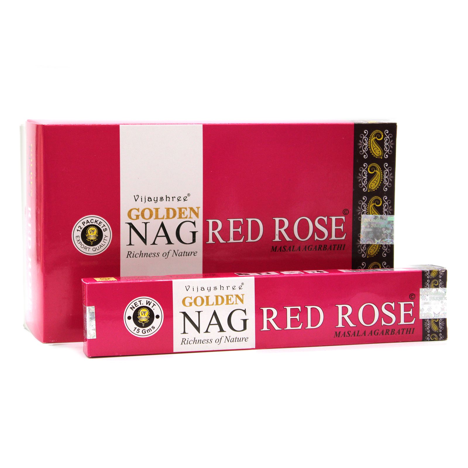 Räucherstäbchen – 15 g Golden Nag – Rot Rose