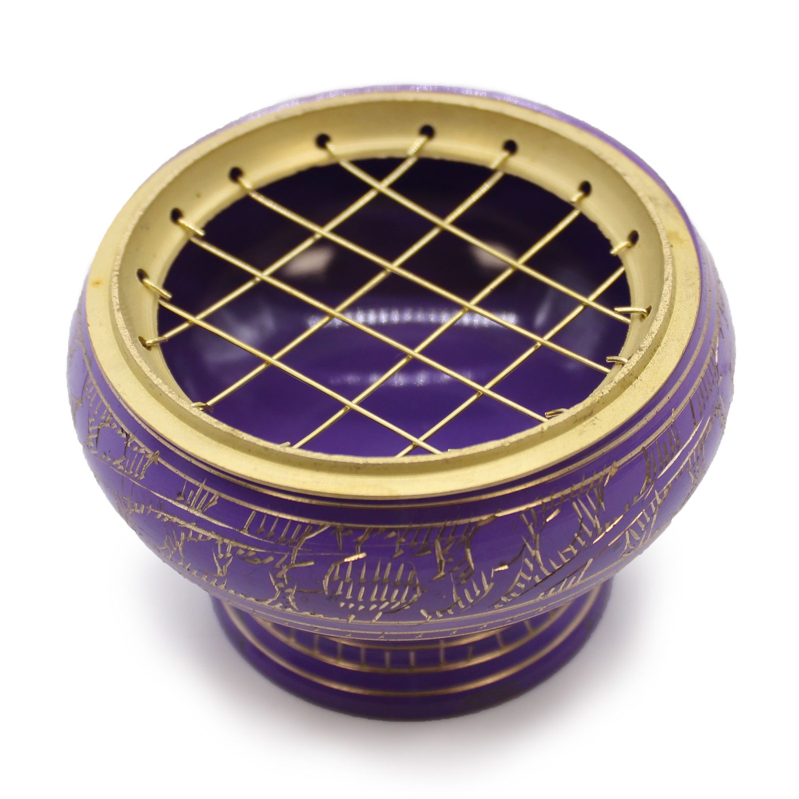 Räucherhalter – Chakra Hoch Aktivkohle Glas – Crown – Bild 3
