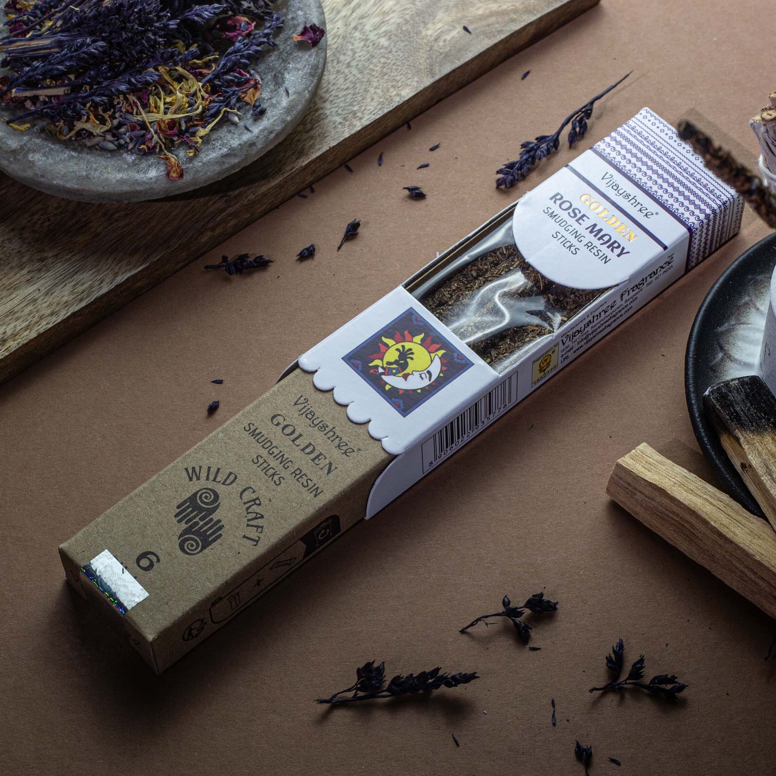 Räucherbündel – Golden Rose Mary Smudging Harz – 30 g – Bild 7