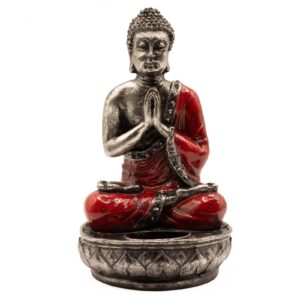 Buddha-Kerzenhalter – rot – mittel