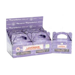 Satya Backflow-Räucherkegel – Lavendel