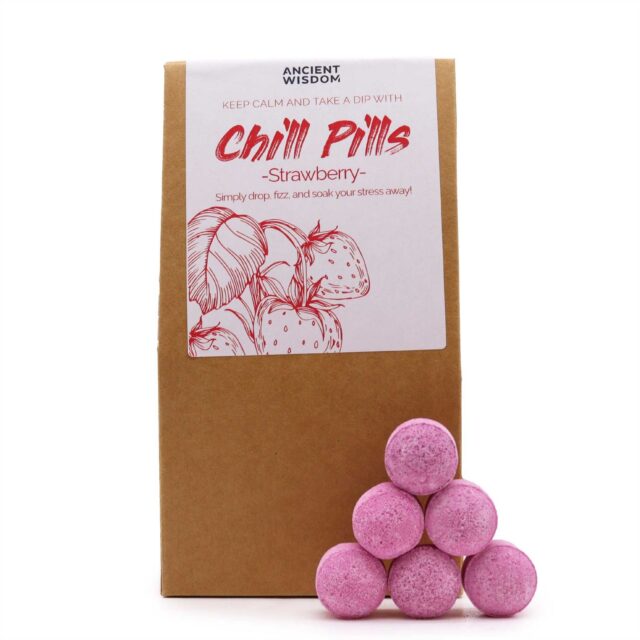 Badekugeln „Chill Pills“ – Erdbeere, 350 g