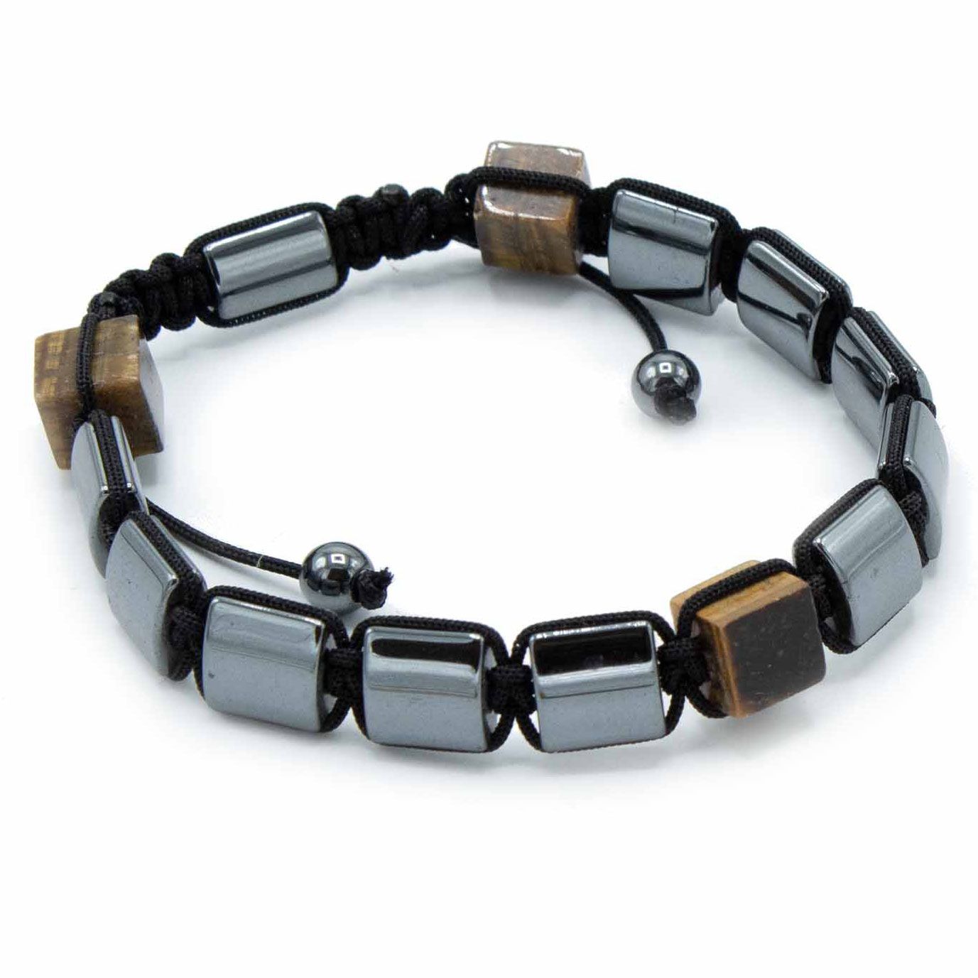 Armband – Tigerauge Cuboids – Bild 2
