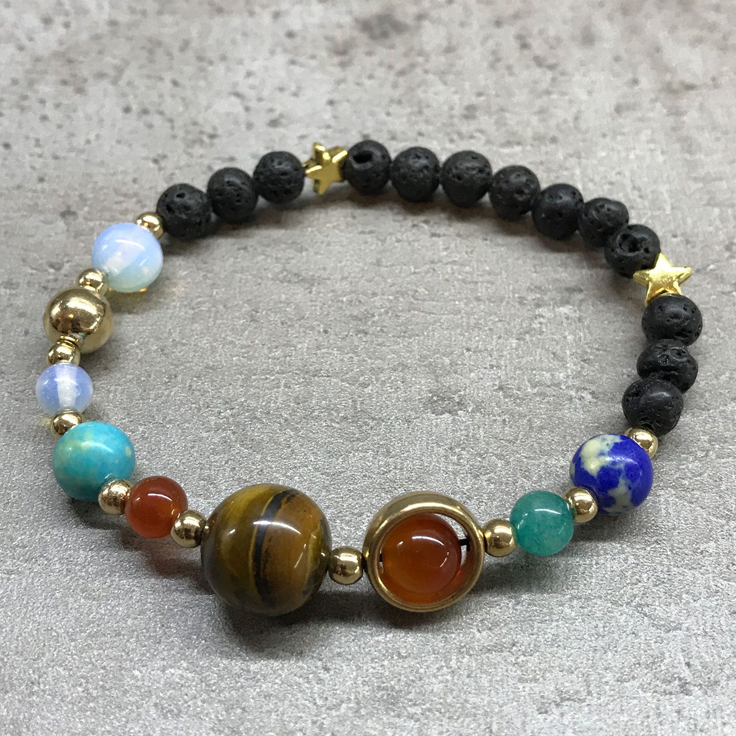 Armband – Goldfarben Solar System – Bild 2