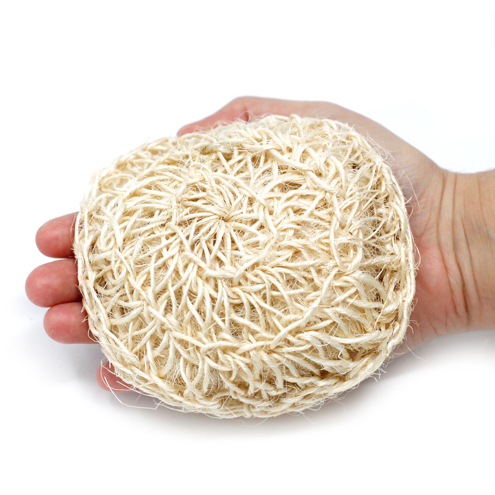 Badezubehör – Sisal Schwamm und Peeling – zart Rund peelend Cushion – Bild 3