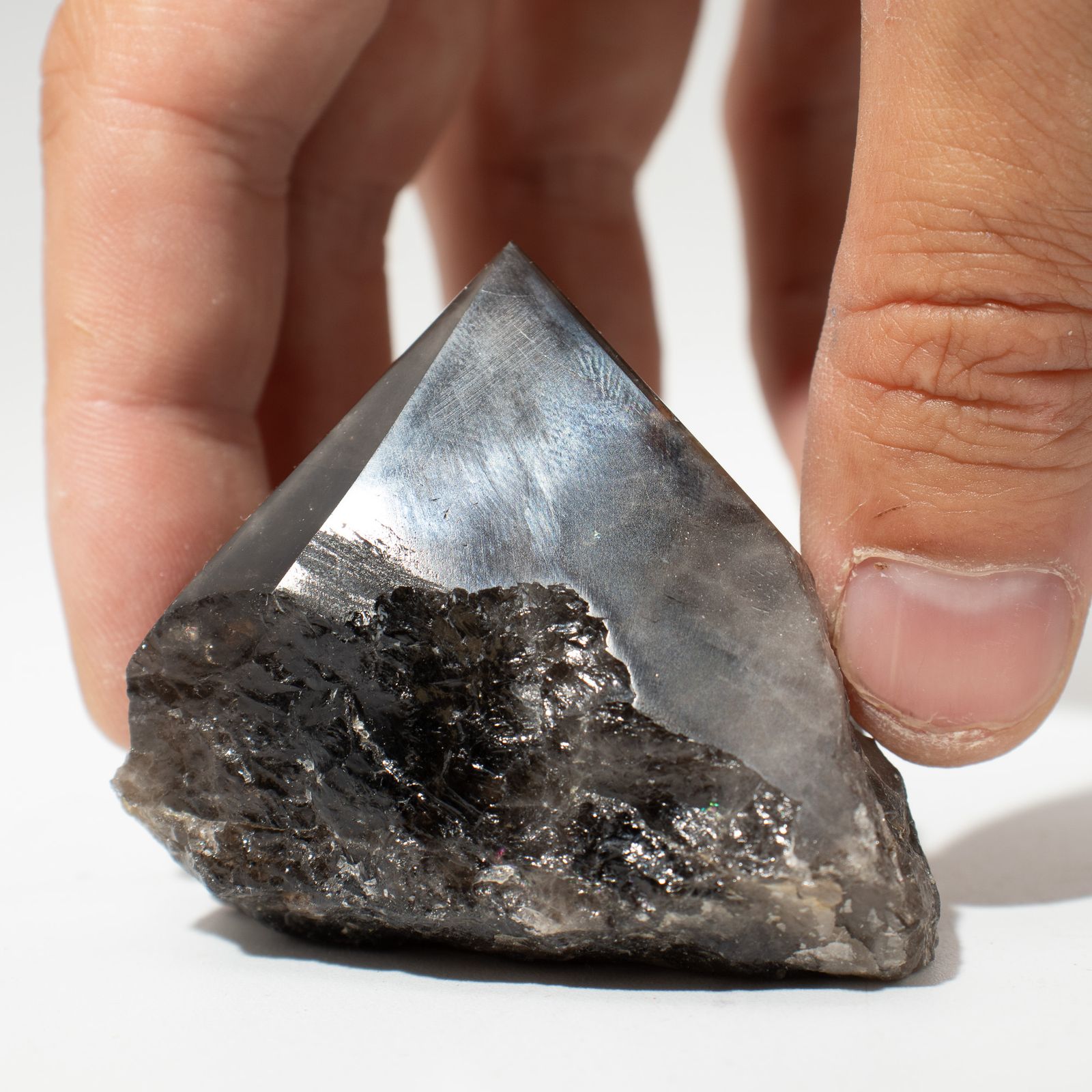 Edelsteinspitzen mit polierter Spitze – Rauchquarz (ca. 5-6 Stück) – Bild 4