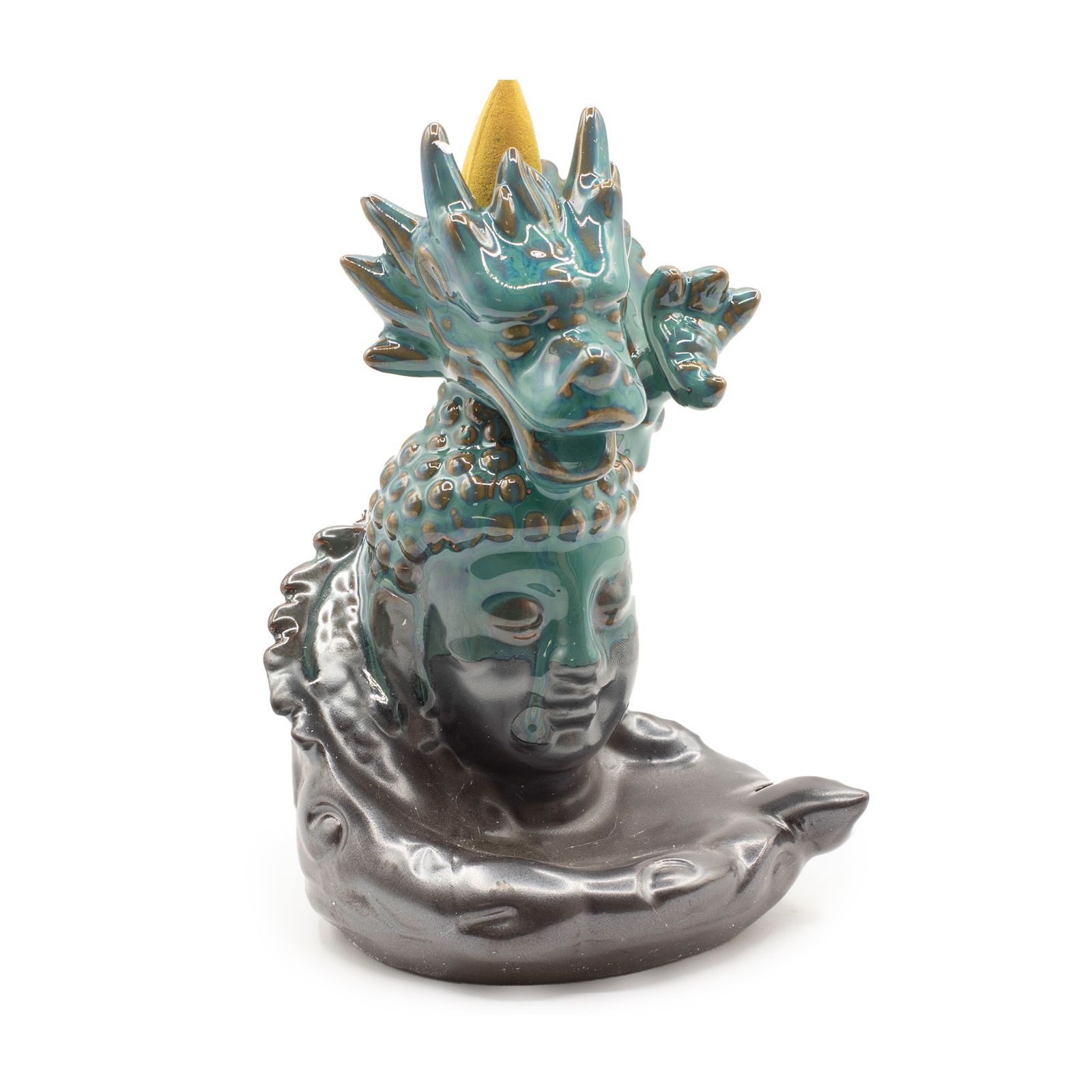 Räucherhalter – Rückfluss – Drache Over Buddha