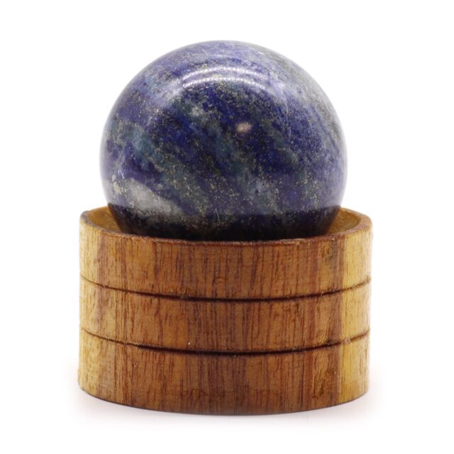 Edelsteinkugel 40 mm – afghanisch Lapislazuli mit Ständer