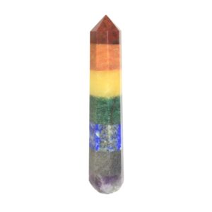 Chakra-Dekostein aus verbundenen Steinen – Massagestab – 80–90 mm