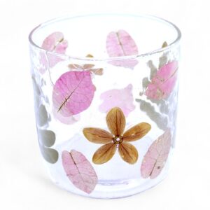 Kerzenhalter – Naturblumen im Glas – Gerade – Primavera – (8x8 cm)