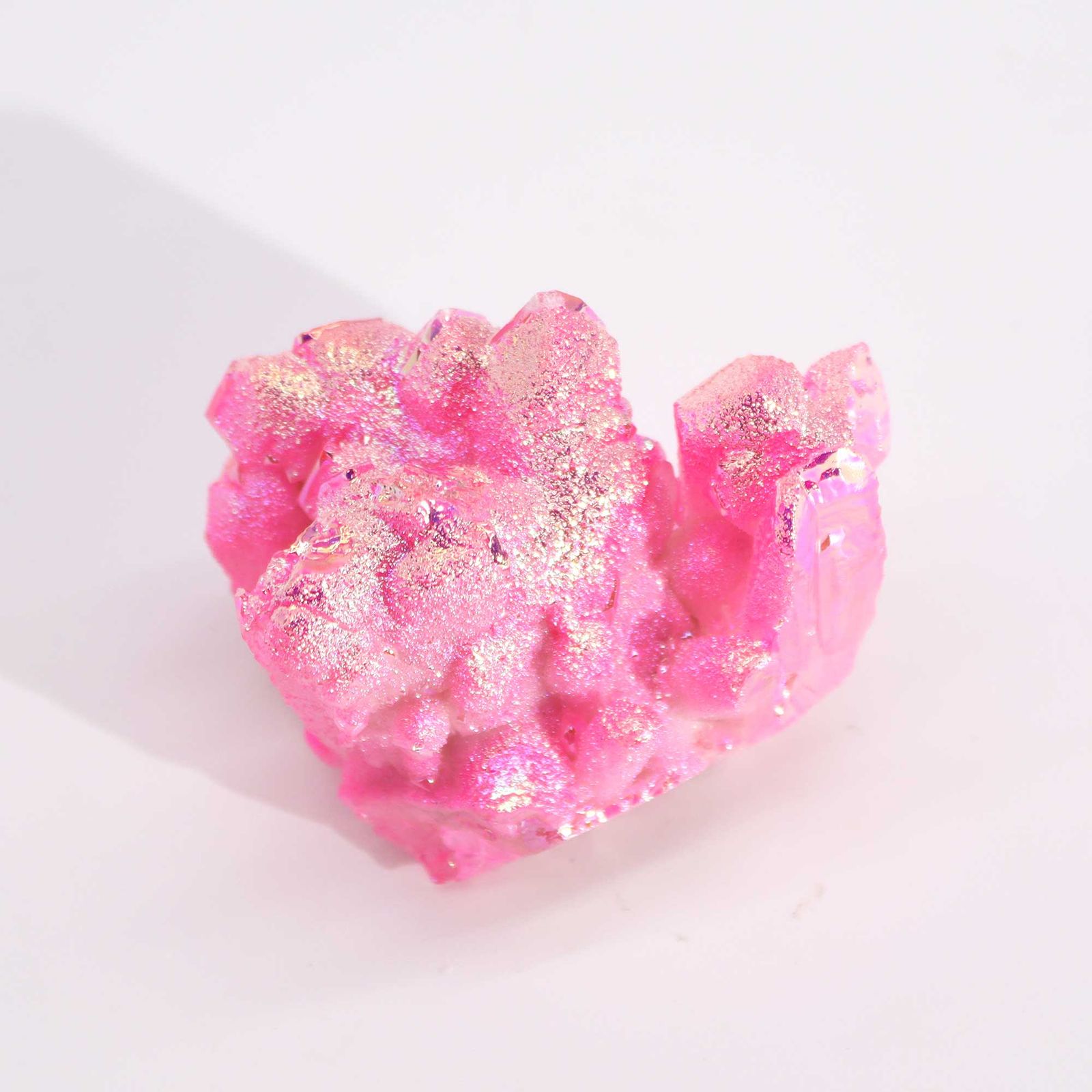 Mittelgroßer veredelter Quarz – Aura Rose Halo Quarz (ca. 100-150 g 7-10 cm) – Bild 4