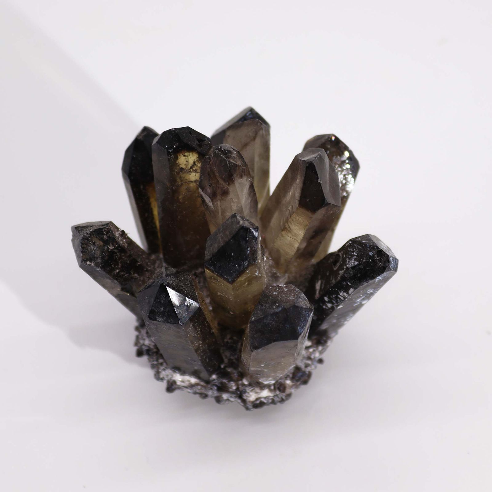 Quarz-Kristallgruppe – Smoky Ghost Quarz (ca. 250-300 g 8 cm) – Bild 4