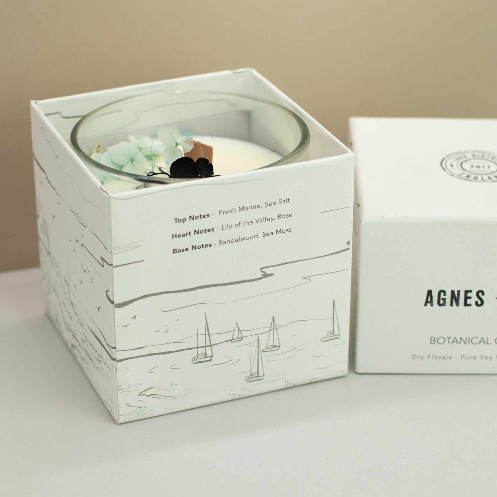 Sojawachskerze – Agnes + Cat botanisch – Seasalt & Moos – Bild 6