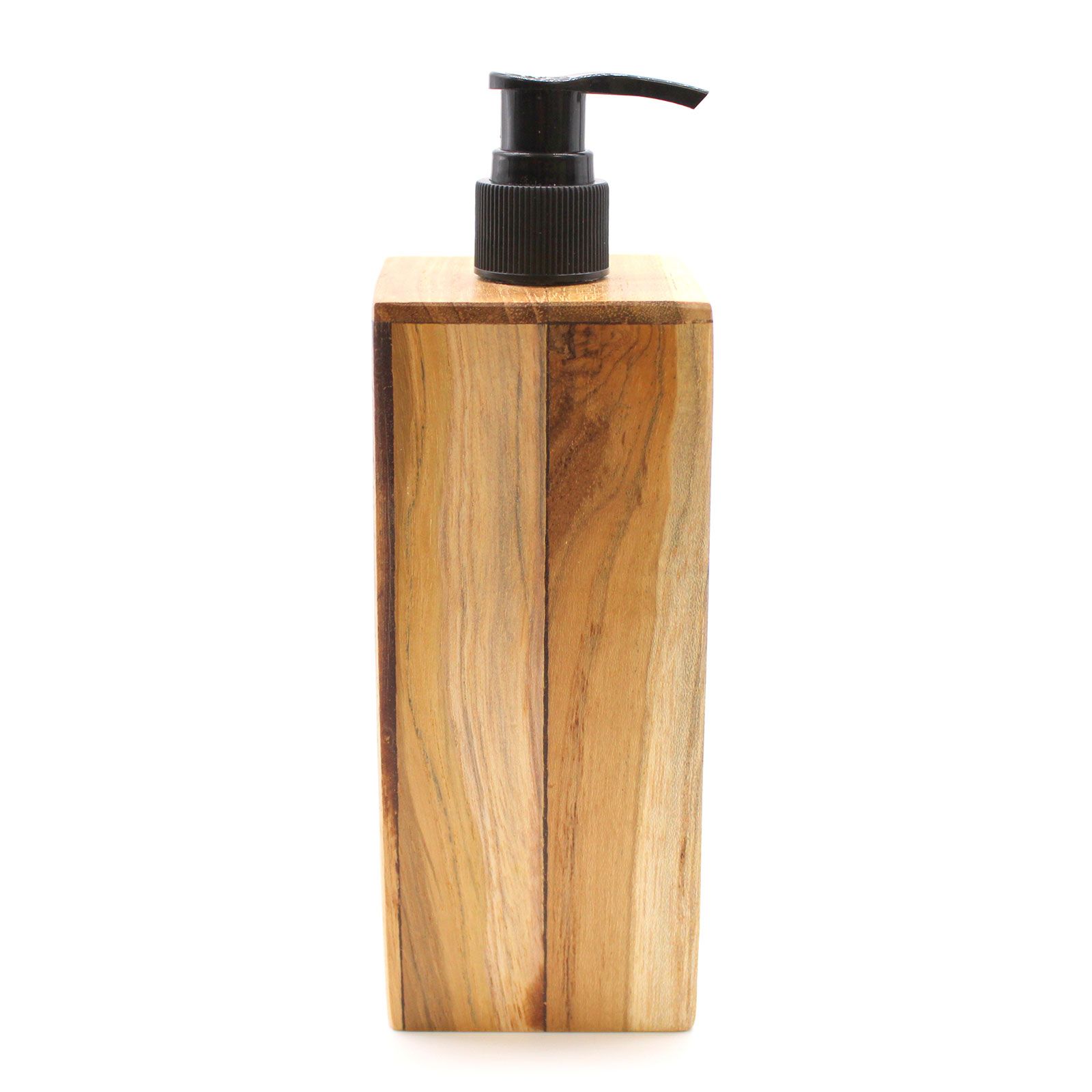 Seifenzubehör – Natur Teakwood Seifenspender – Quadratisch – Bild 7