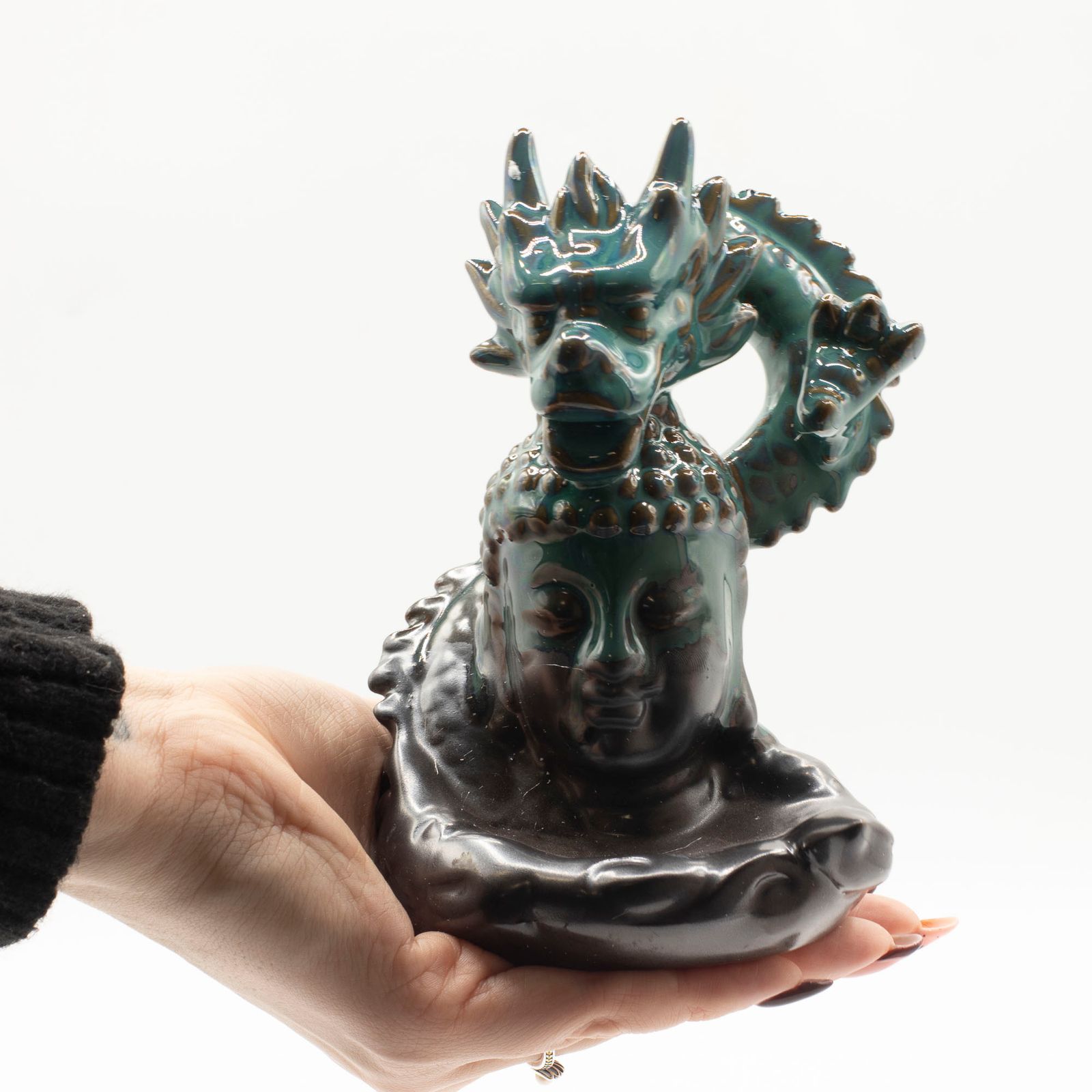 Räucherhalter – Rückfluss – Drache Over Buddha – Bild 3