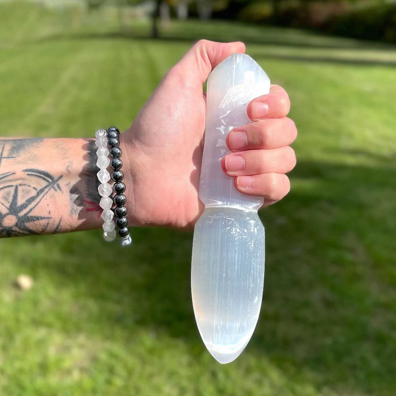 Ritualmesser aus Selenit – Releasing Bonds – Bild 4