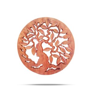 Holz-Wandbild „Lebensbaum“ – rund 30 cm