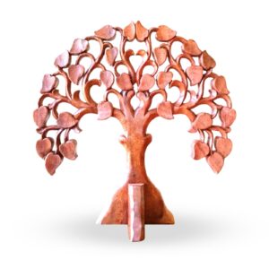 Holz-Wandbild „Om“ – rund 40 cm