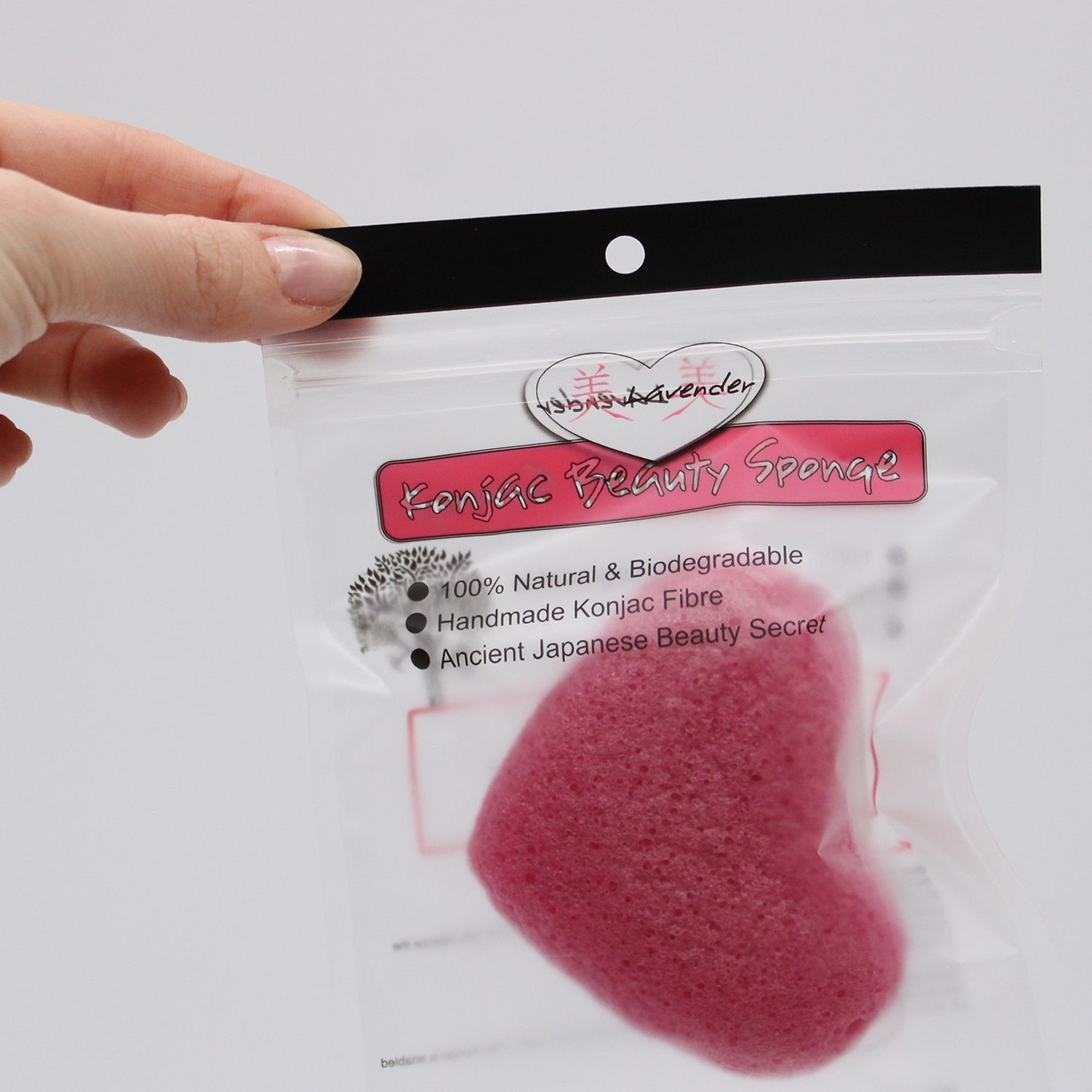 Konjac-Gesichtsschwamm – Rose – Bild 3